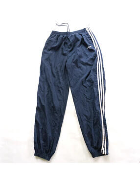 Vintage Adidas Track Pants Mens XL Navy Blue Wind Suit 90s Y2K Retro Joggers